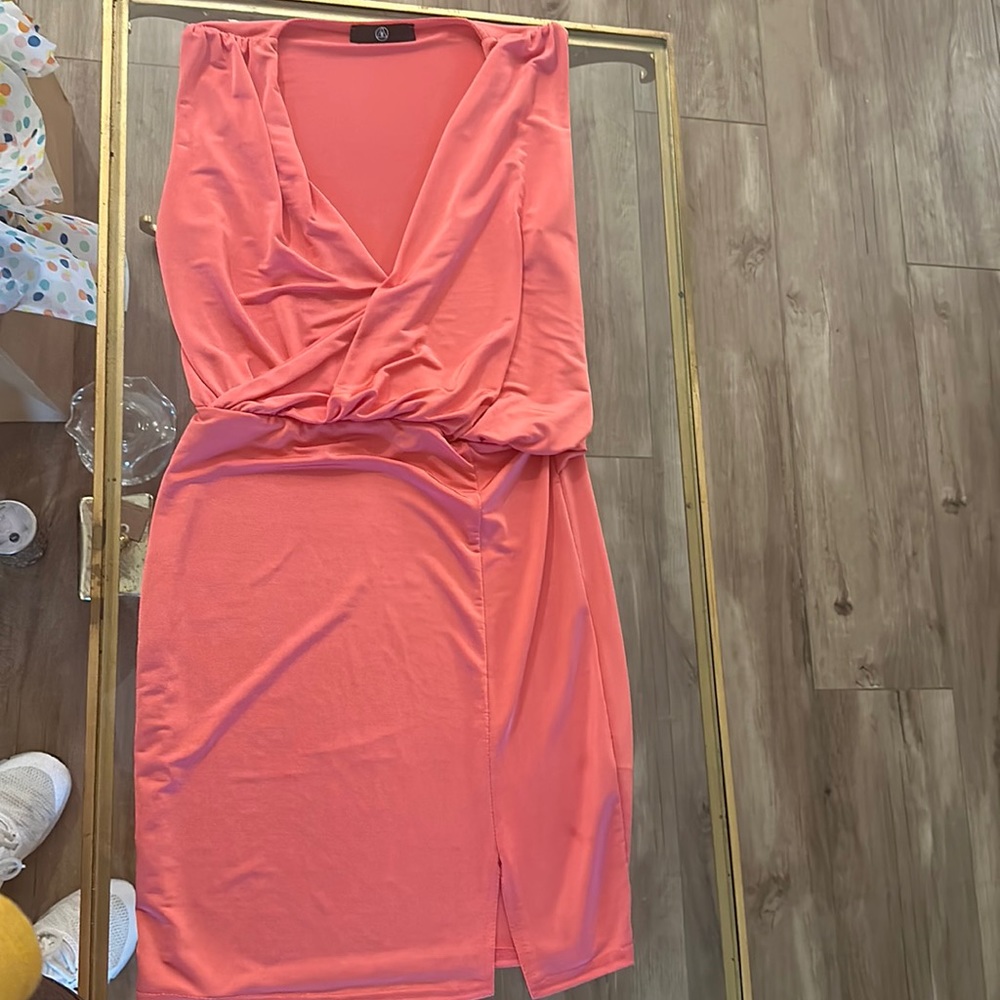 Misguided pink dress; very flattering size 6